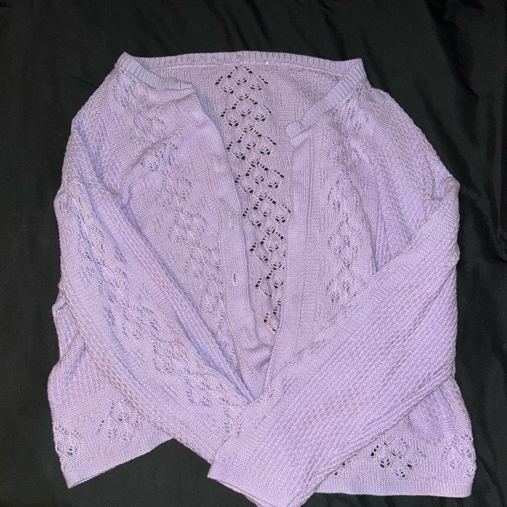 Lavender Knit Women's Sweater